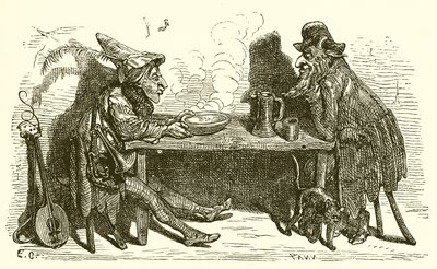 Satyren og den rejsende af Ernest Henry Griset