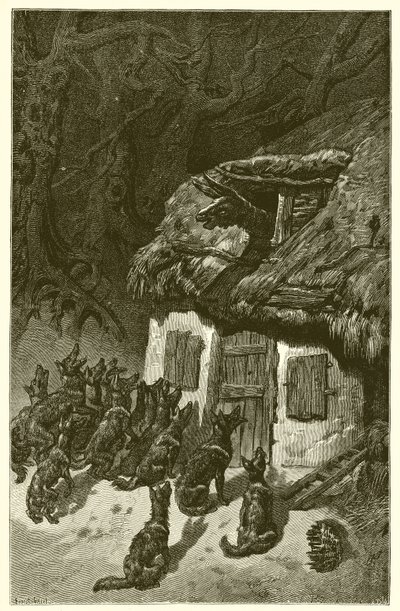 Ulvene og den syge røv af Ernest Henry Griset