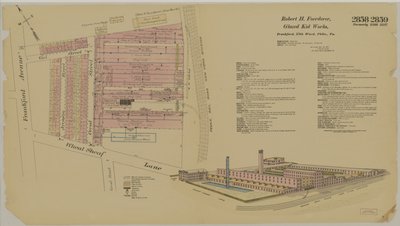 Frankford Ave. og Wheatsheaf Lane, Hexamer General Surveys, 1895 af Ernest Hexamer