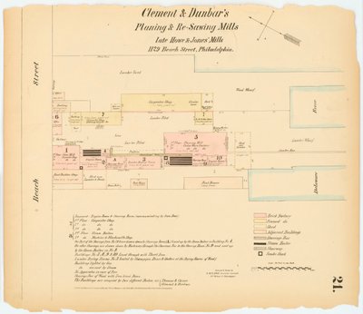 Hexamer General Survey; bind 1, plade 21, 1866 (håndkoloreret gravering) af Ernest Hexamer