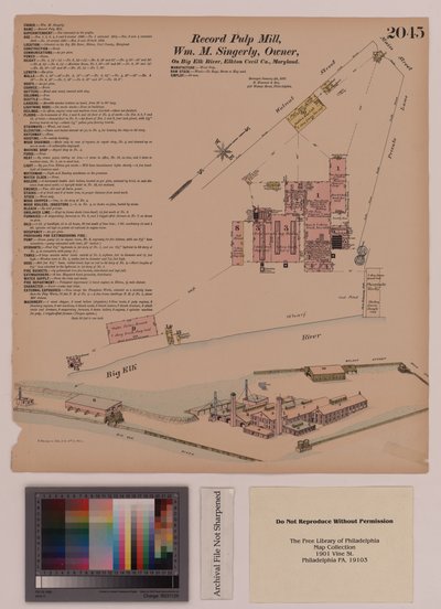 Record Pulp Mill, Elkton, Maryland, Hexamer General Surveys, 1808 af Ernest Hexamer