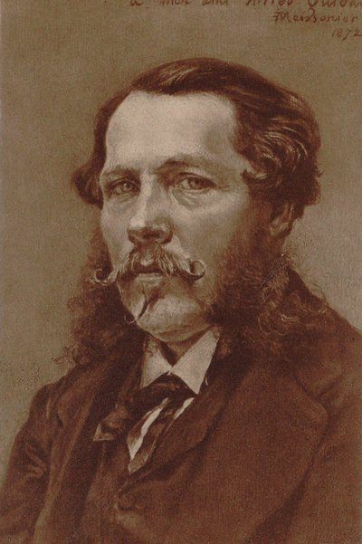 Portræt af pianist og komponist Alfred Quidant 1815-1893, 1872. af Jean Louis Ernest Meissonier
