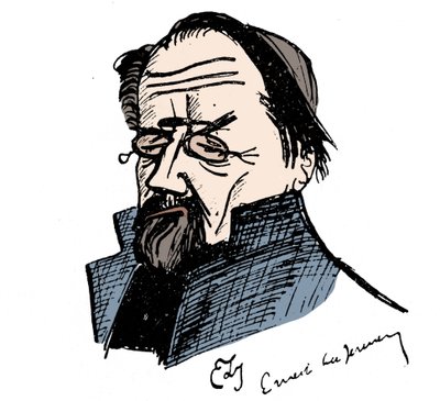 Portræt af Emile Zola (1840-1902) af Ernest La Jeunesse (1874-1917). af Ernest La Jeunesse