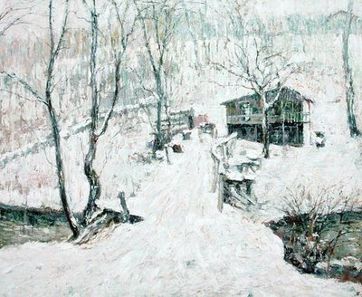 Country Scene, Vinter af Ernest Lawson