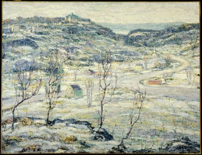 Harlem Valley, vinter af Ernest Lawson