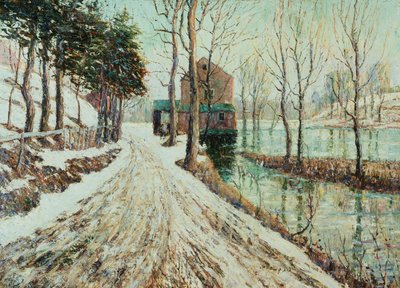 Smeltende sne af Ernest Lawson