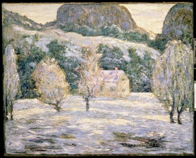 Vinter, ca. 1919 af Ernest Lawson