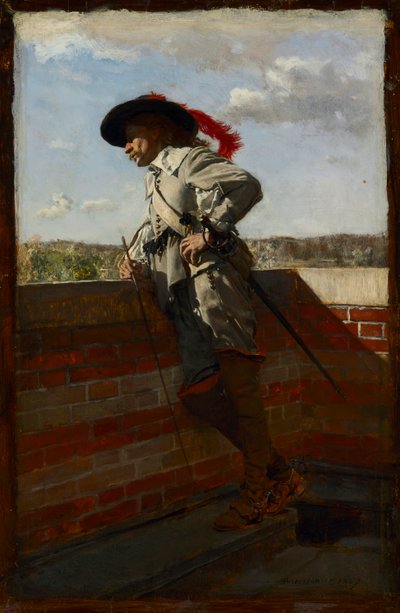 På en terrasse af Ernest Meissonier