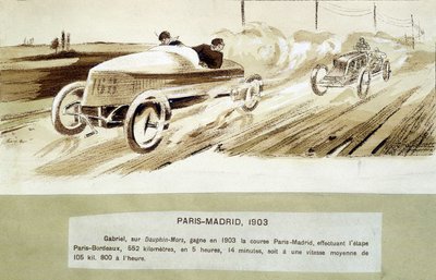Paris-Madrid-løbet af Ernest Montaut