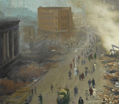 Den nye orden i Europa, bombede Coventry november 1940, 1940 af Ernest Townsend