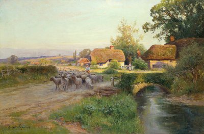 Returning to the Fold (olie på lærred) af Ernest Walbourn