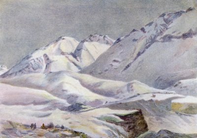 Sierra Navarro, fra Hotel Puente del Inca af Ernest William Christmas