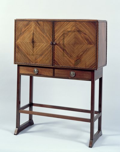 Skab, ca. 1902 (palisander med macassar ibenholt & satintræ finer) (se også 283797) af Ernest William Gimson