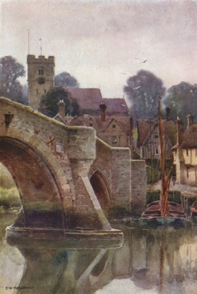 Aylesford (farve litho) af Ernest William Haslehust