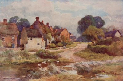 "Beggarly Broom" (farve litho) af Ernest William Haslehust