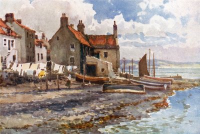 Buckhaven (farve litho) af Ernest William Haslehust