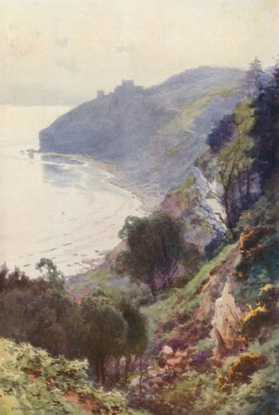 Durlston Bay, Swanage (farvemedlemmer) af Ernest William Haslehust