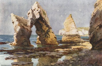 I Freshwater Bay (farve litho) af Ernest William Haslehust