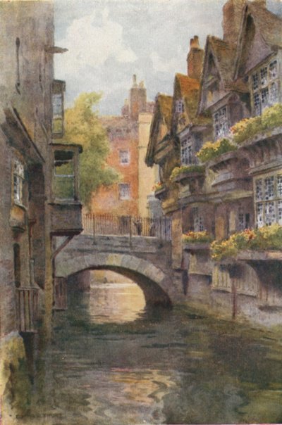The Canterbury Weavers (farve litho) af Ernest William Haslehust