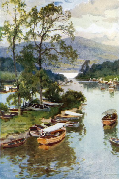 Udsigt fra Balloch Bridge (farvemedlemmer) af Ernest William Haslehust