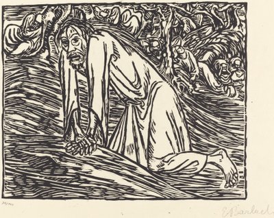 Kristus i Getsemane af Ernst Barlach