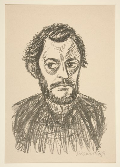 Selvportræt III (Selvportræt III) af Ernst Barlach