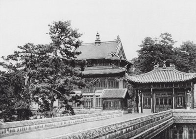 Jehol, Hingkung, Chihli, I Lama-klosteret Hingkung (s/h-foto) af Ernst Boerschmann