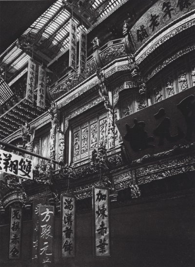 Ningpo, Chekiang, lagerbygning (s/h-foto) af Ernst Boerschmann