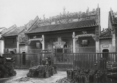Pinglofu, Kuangsi, byen Pinglo ved Kuei-floden, Canton Club (s/h-foto) af Ernst Boerschmann