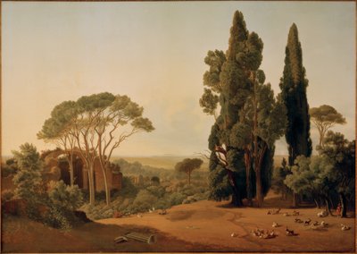 Die Villa Hadriana bei Tivoli af Ernst Christian Frederik Petzholdt