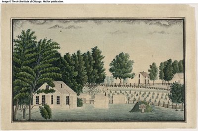 Kunstnerens gård og vingård af Ernst Damitz