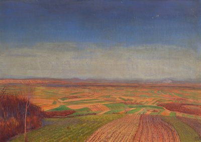 Marchfeld vom Bisamberg af Ernst Eck
