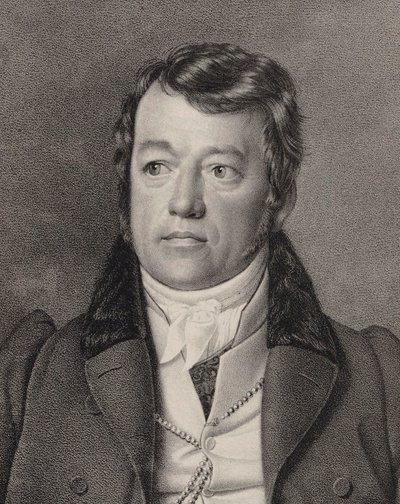 Portræt af organisten og komponisten Friedrich Schneider 1786-1853, ca. 1840. af Ernst Friedrich Oldermann