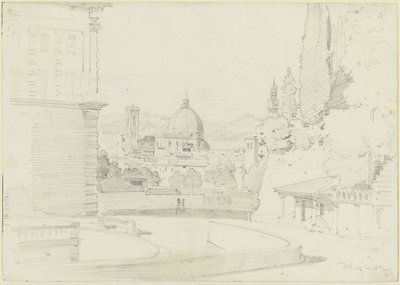 Firenze set fra Giardino di Boboli af Ernst Fries