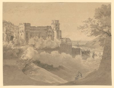 Heidelberg. Udsigt over slottet af Ernst Fries