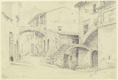Gade i Terni-Papigno af Ernst Fries