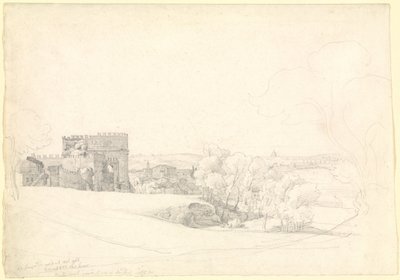 Via Appia Antica med Cecilia Metellas grav af Ernst Fries