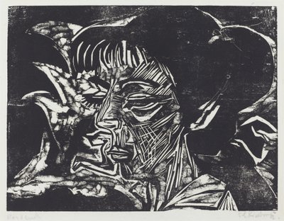 Fanny Wocke, 1916. af Ernst Ludwig Kirchner