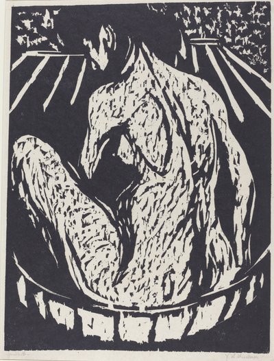 Nøgen kvinde, 1908. af Ernst Ludwig Kirchner