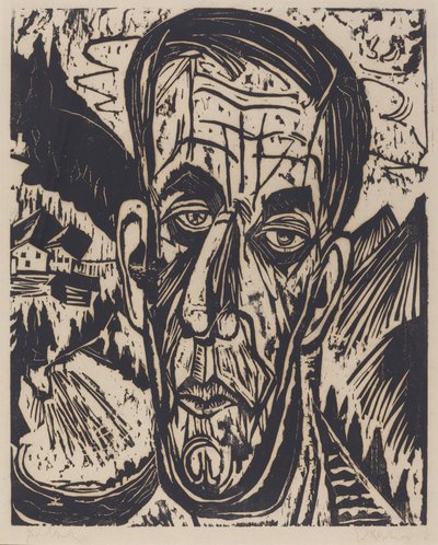 Leder af van de Velde, Bright Kopf van de Velde, Hell, 1917. af Ernst Ludwig Kirchner