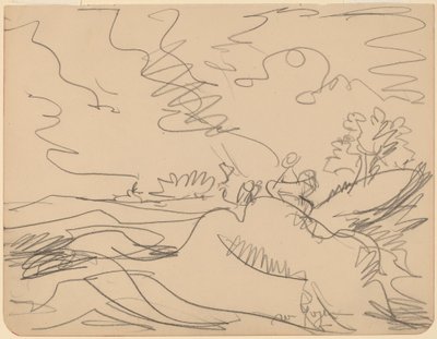 Landskab i Taunus, 1916. af Ernst Ludwig Kirchner