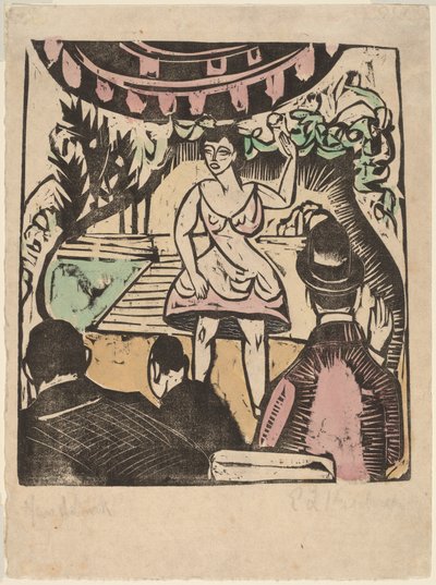Little Variety Act med Singer. af Ernst Ludwig Kirchner