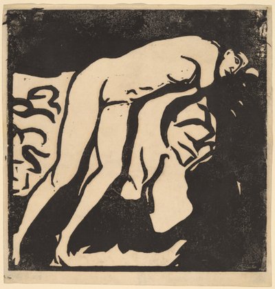Nøgen pige, 1906. af Ernst Ludwig Kirchner
