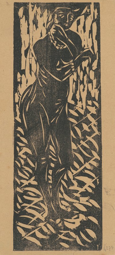 Nøgen med smykker, 1906. af Ernst Ludwig Kirchner