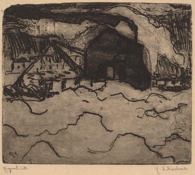 Sandsugere på Elben, 1906. af Ernst Ludwig Kirchner