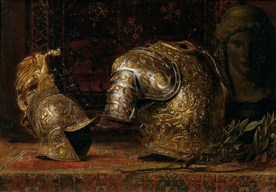 Stilleben med rustning af Ernst Klimt