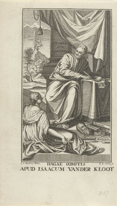 Titelside for komedie for Terentius Komedier (titel på objekt) af Ernst Ludwig Creite