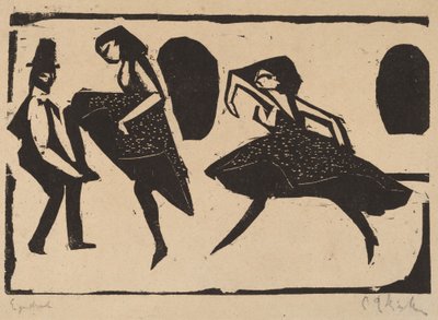 Akrobatisk dans af Ernst Ludwig Kirchner