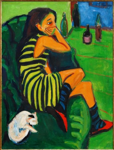 Artistin - Marcella af Ernst Ludwig Kirchner