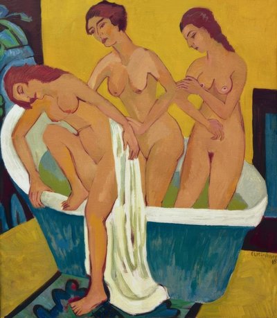 Badende Frauen af Ernst Ludwig Kirchner